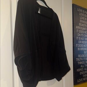 Athleta Black Cape Jacket